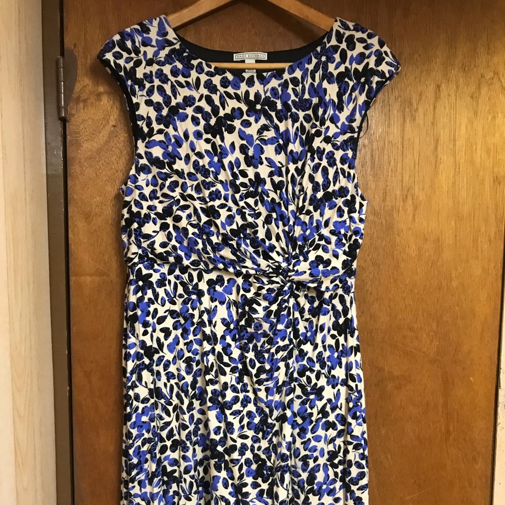 Dana Buchman floral dress, large
